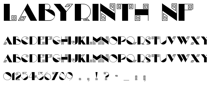 Labyrinth NF font